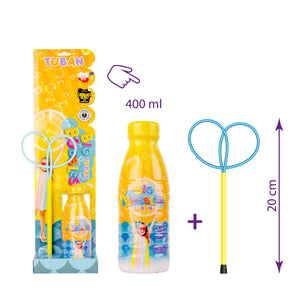 Set für Seifenblasen Ring Mini Schmetterling + Flüssigkeit 400 ml