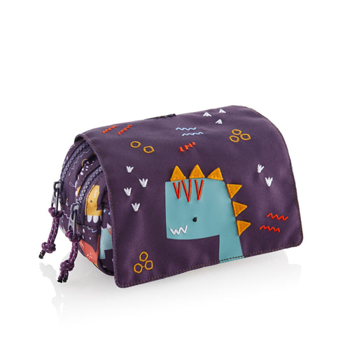 Federmäppchen mit Klappe – Fröhliche Dinosaurier