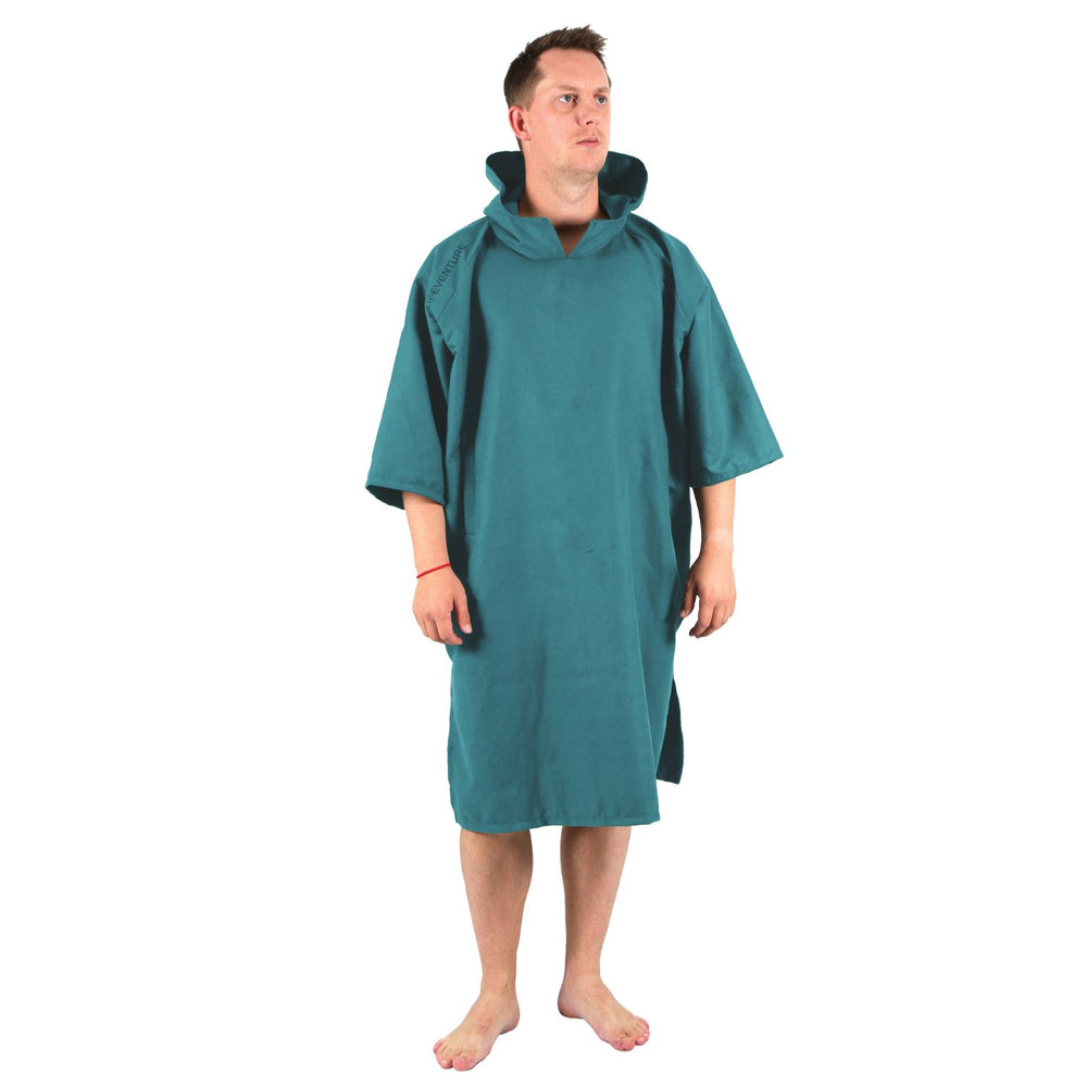 Badetuch, Poncho mit Kapuze – Teal