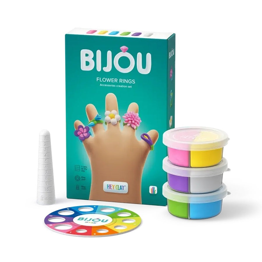 Modelliermasse Bijou – Ringe Blumen