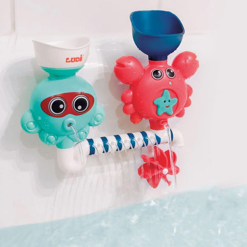 Badespielzeug mit Wasserkreislauf und Krabbe