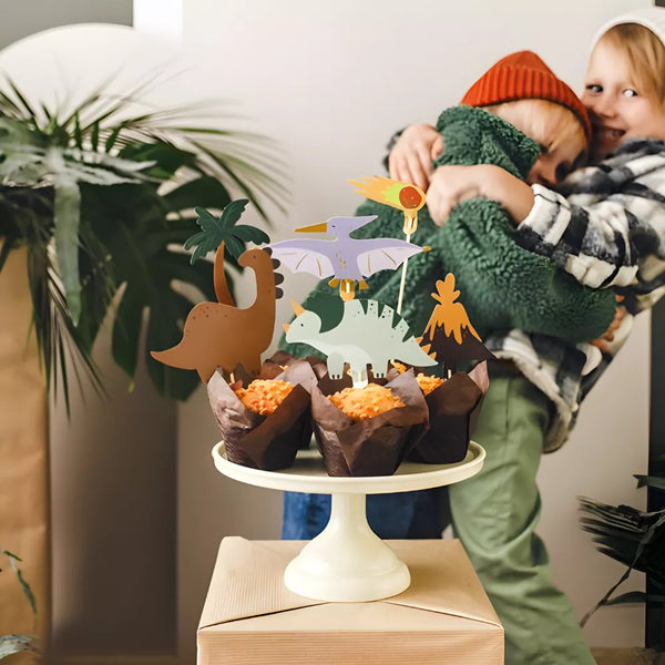 Kuchendekorationen – Dinosaurier, 6 Stück