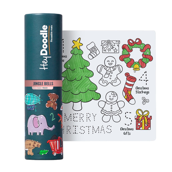 Kleine Silikonmatte zum wiederholten Ausmalen – Frohe Weihnachten - Tublu.de
