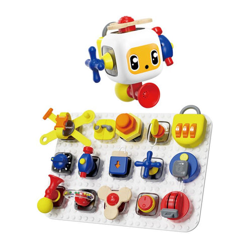 Manipulationstafel mit Würfel und aufsteckbaren Elementen - Tublu.de