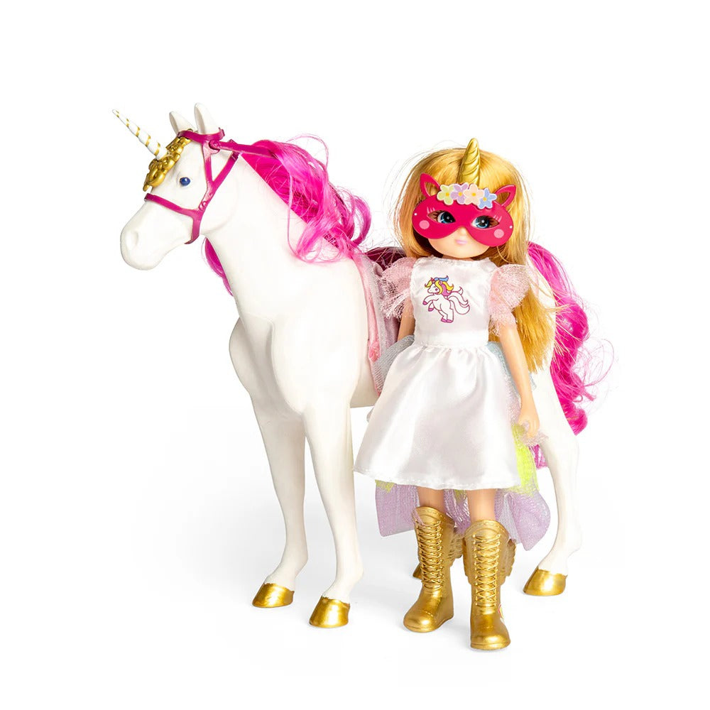 Puppe – Blondine mit Einhorn