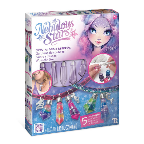 Schmuckbastelset – 3 Halsketten mit Kristallen – Nebulia 7+