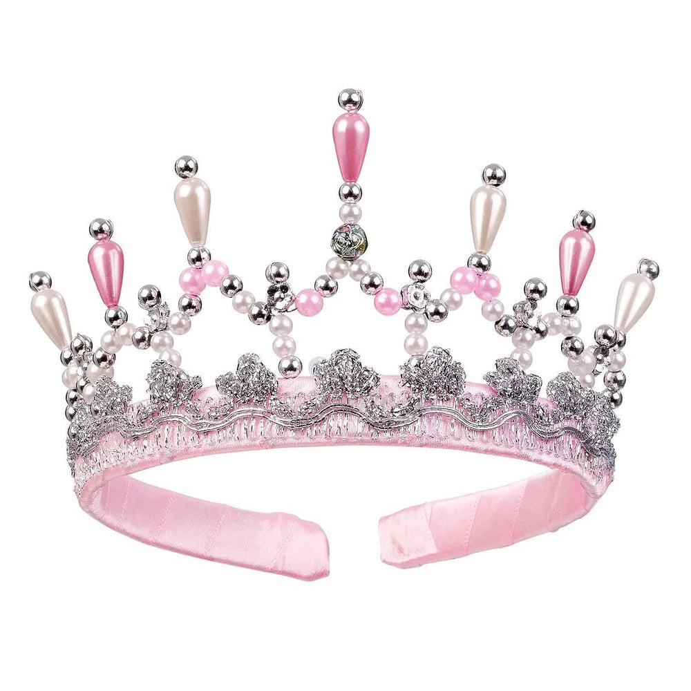 Kostüm - Perlen-rosa Tiara-Krone Mary