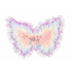 Kostüm - Flügel aus buntem Tüll Beate 3-10 Jahre