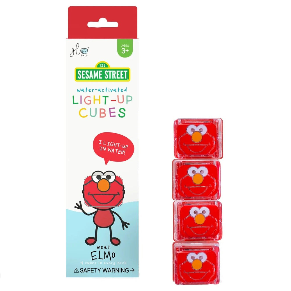 Im Wasser leuchtende Sensorikwürfel Elmo Sesamstraße – rot
