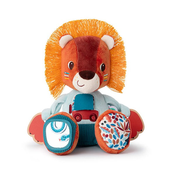 Multifunktionales Aktivitätsspielzeug zum Kuscheln – Löwe Jack 9 m+