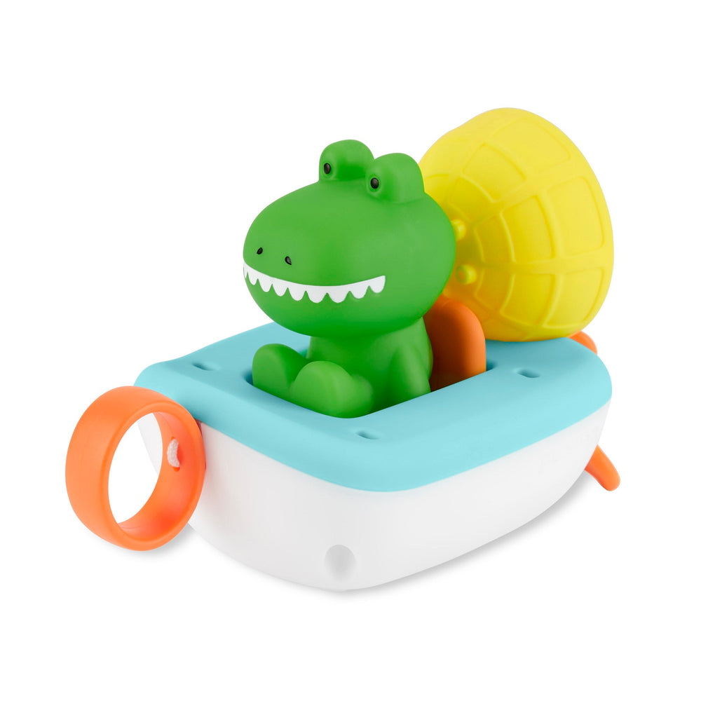Badespielzeug Pull&Go Zoo – Krokodil im Boot