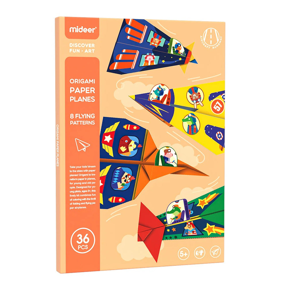 Origami mit Aufklebern – Papierflieger