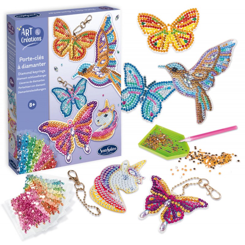 Set zum Verzieren von Schlüsselanhängern mit Diamanten