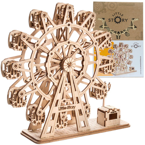 Holzpuzzle 3D-Modell – Teufelsrad