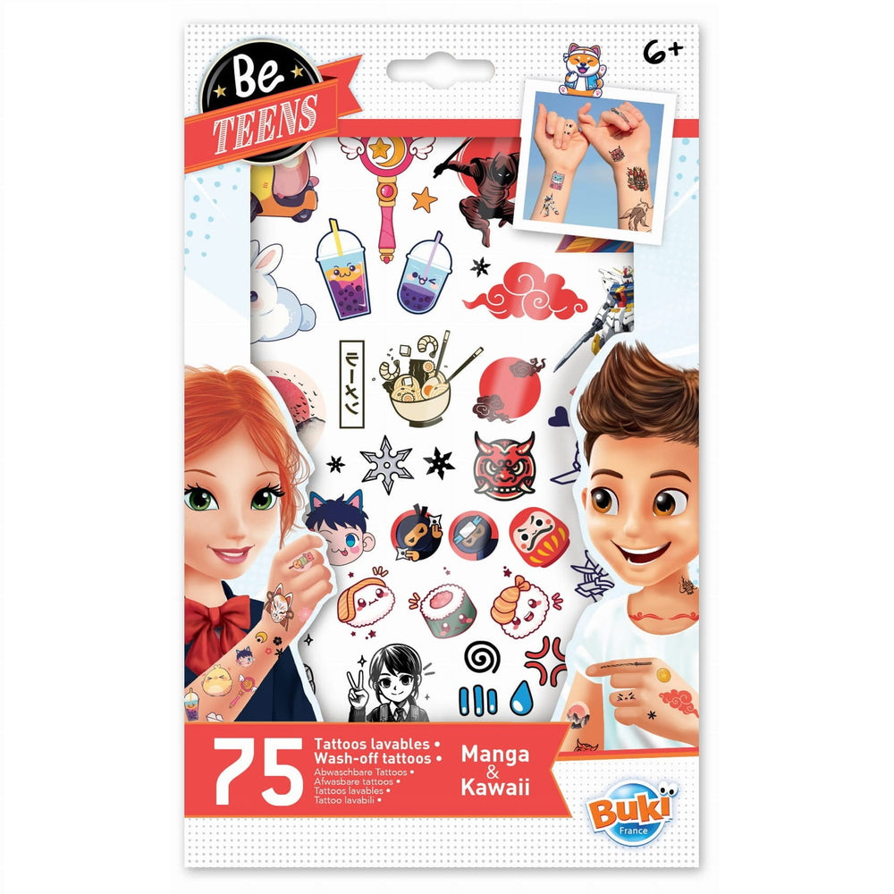 Tattoos - Manga Kawai 75 Stk.