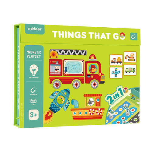 Magnetisches Puzzle und Spiel 2in1 – Fahrzeuge