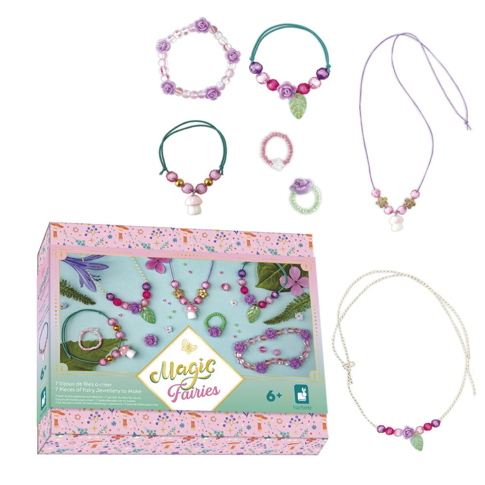 Kreativset zum Basteln von Schmuck mit Aufbewahrungsbox – Feen Magic Fairies 6+