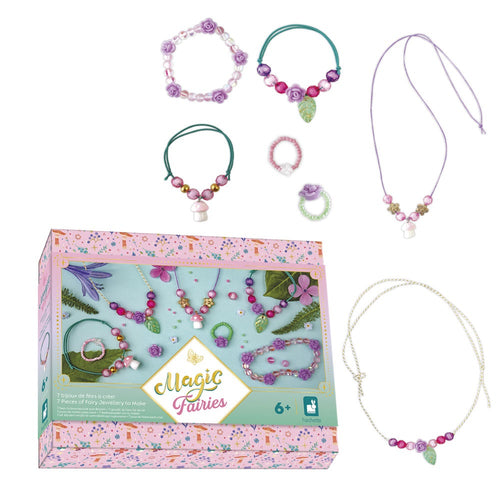 Kreativset zum Basteln von Schmuck mit Aufbewahrungsbox – Feen Magic Fairies 6+