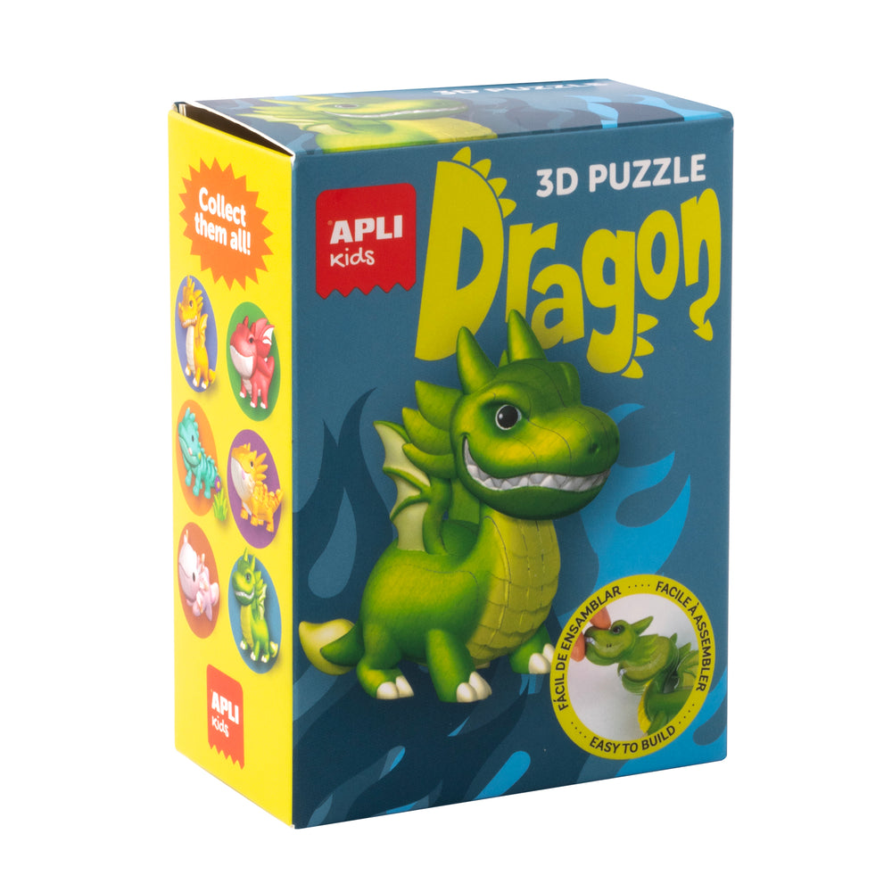 3D-Puzzle Drachen – Grün