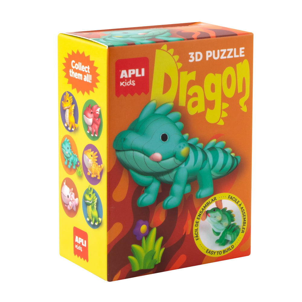3D-Puzzle Drachen – Türkis