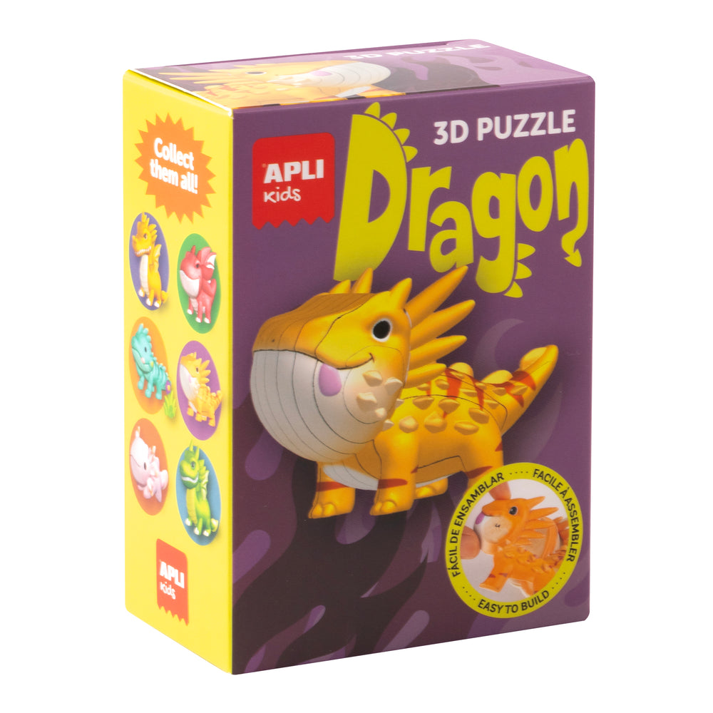 3D-Puzzle Drachen – Orange