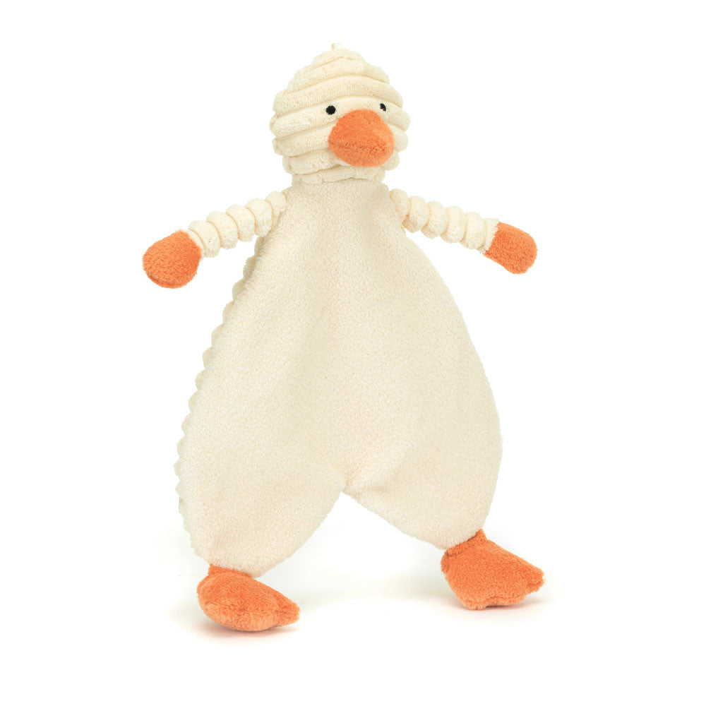 Kuscheltier aus Stoff – Entchen aus Cord 28 cm