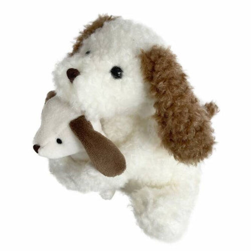 Nafi der Hund Kuscheltier mit ihrem Baby