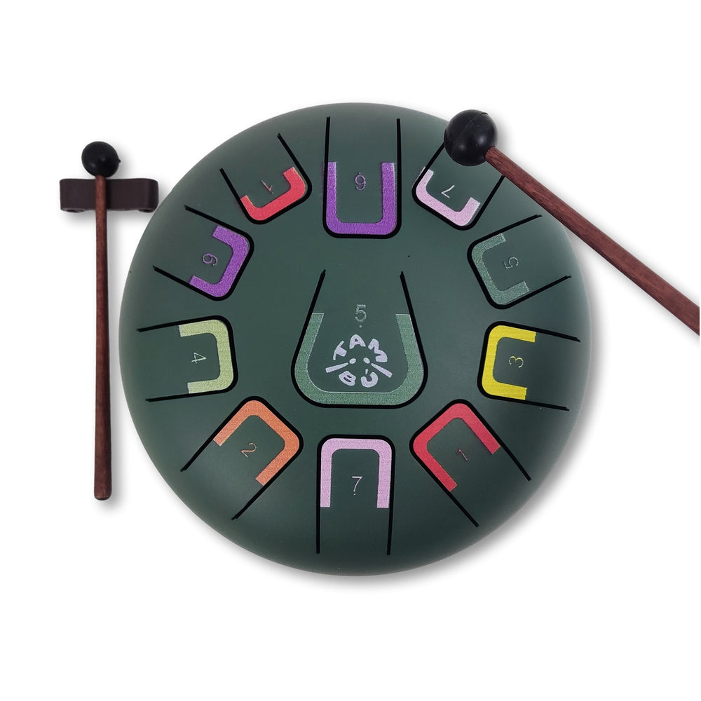Zungentrommel Tambu – Dark Green Mat