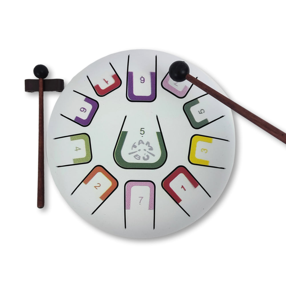 Zungentrommel Tambu – White Mat