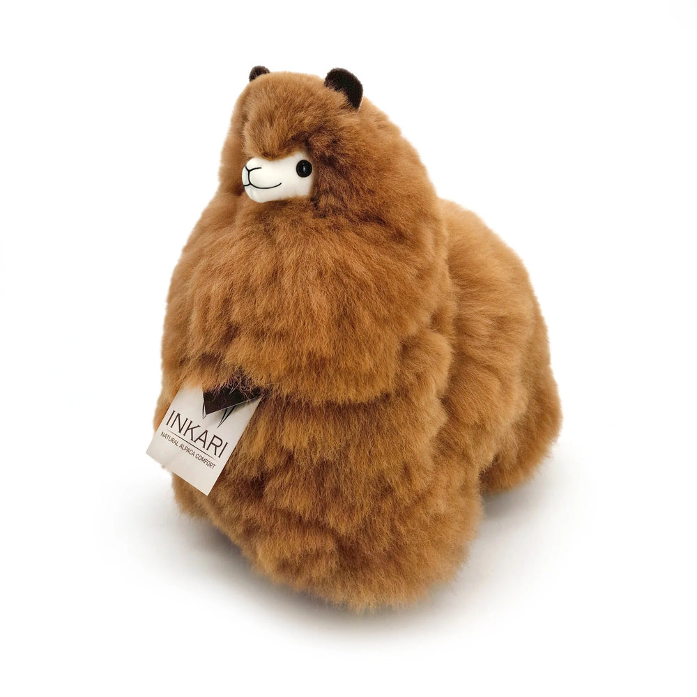Plüsch-Alpaka Naturals – Hazelnut 32 cm