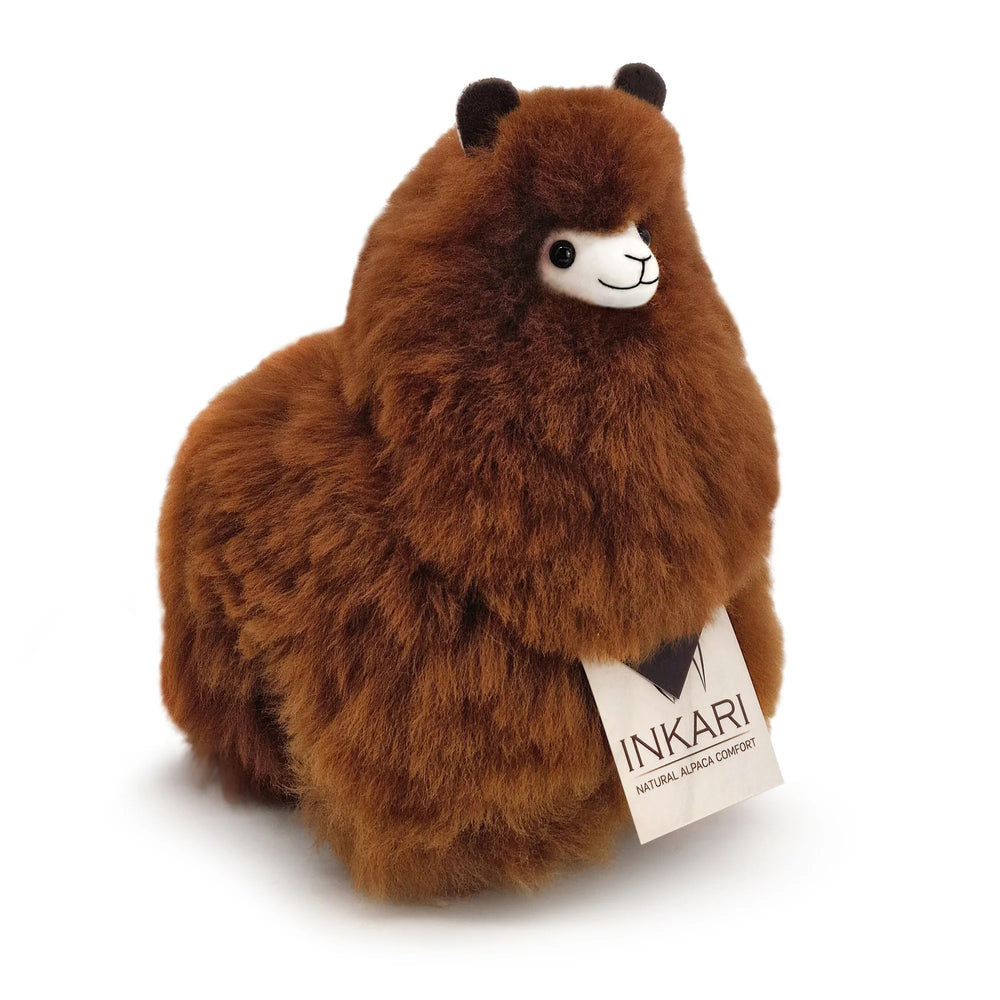 Plüsch-Alpaka Naturals – Walnut 23 cm