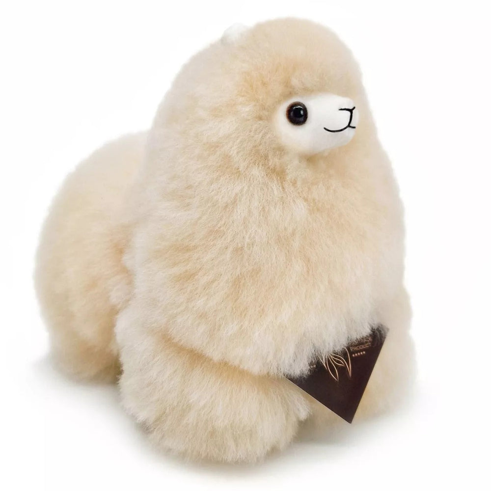Plüsch-Alpaka Naturals – Blond 15 cm