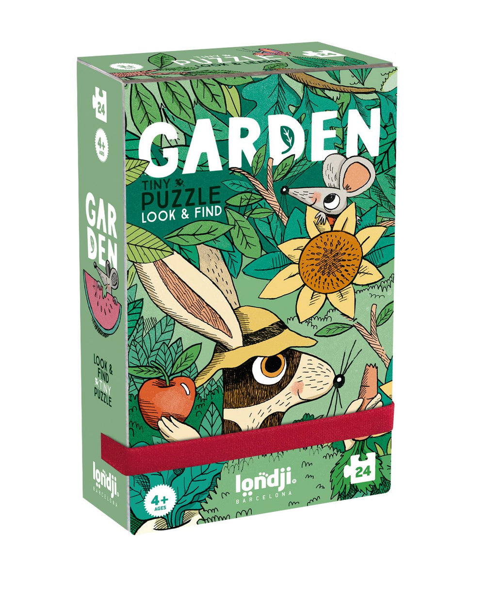 Taschenpuzzle mit Beobachtungsspiel – Gärten 24 Teile