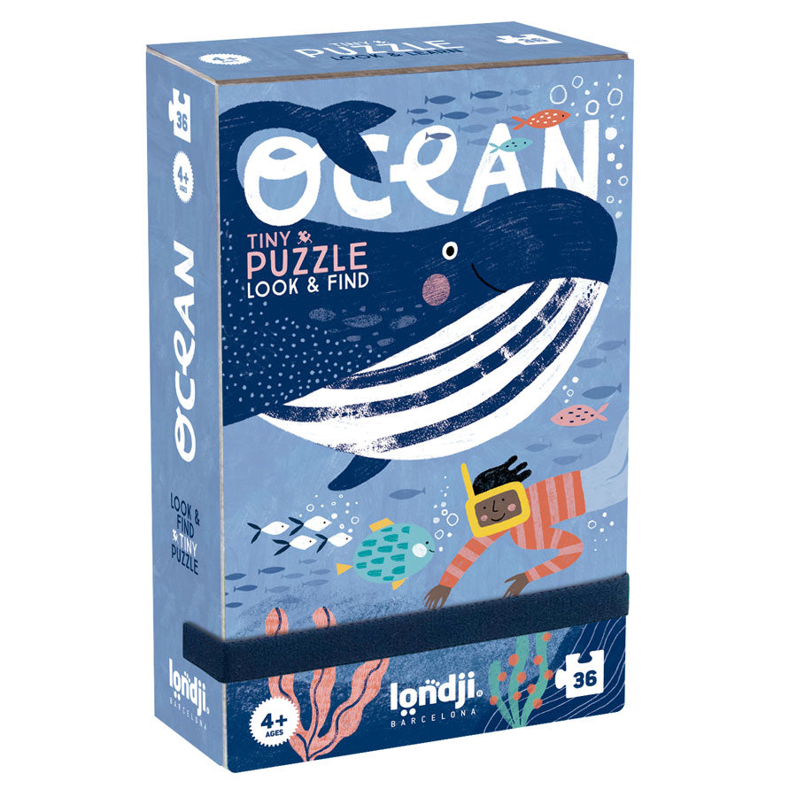 Taschenpuzzle mit Beobachtungsspiel – Ozean 36 Teile