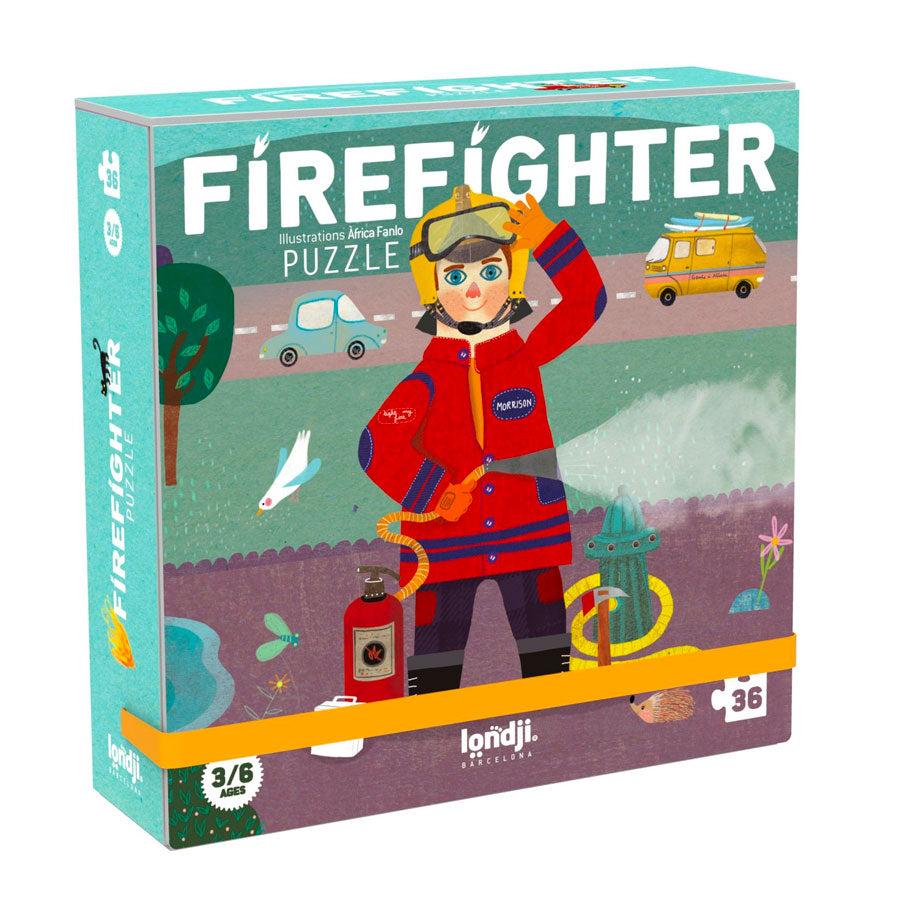 Taschenpuzzle – Feuerwehrmann, 36 Teile