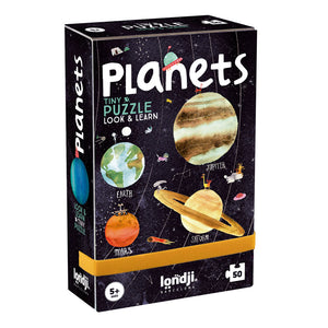 Taschenpuzzle mit Beobachtungsspiel – Planeten, 50 Teile