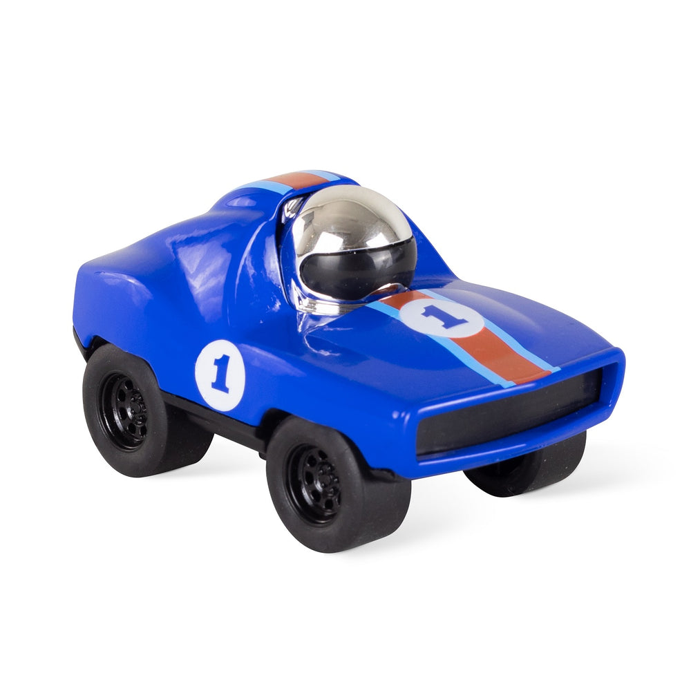 Rennwagen mit Antrieb – Blau
