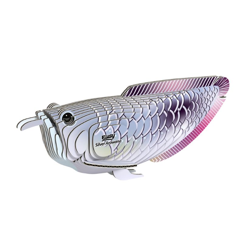 Öko-Puzzle 3D  - Silberner Arowana - Tublu.de