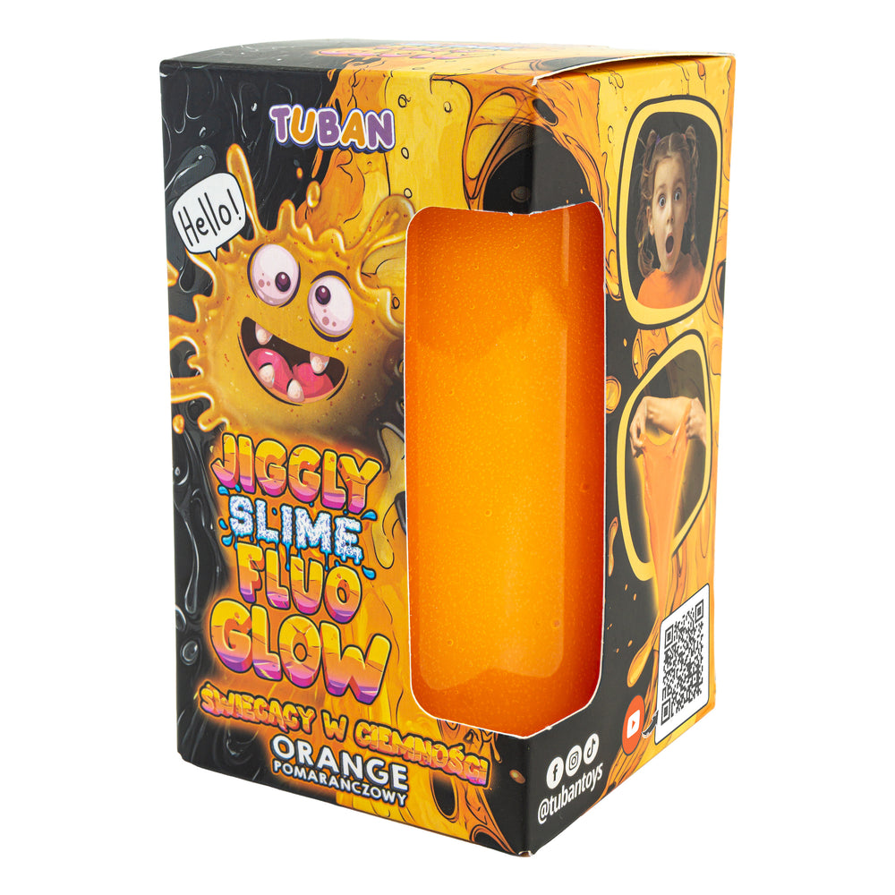 Set JGGLY SLIME FLUO GLOW – orange 430 g