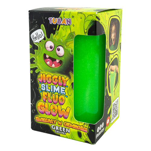 Set JGGLY SLIME FLUO GLOW – grün 430 g