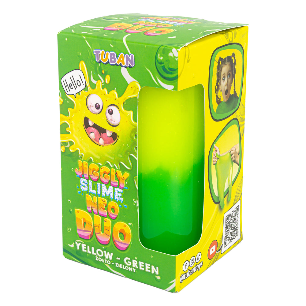 JIGGLY SLIME NEO DUO Set – gelb-grün 430 g