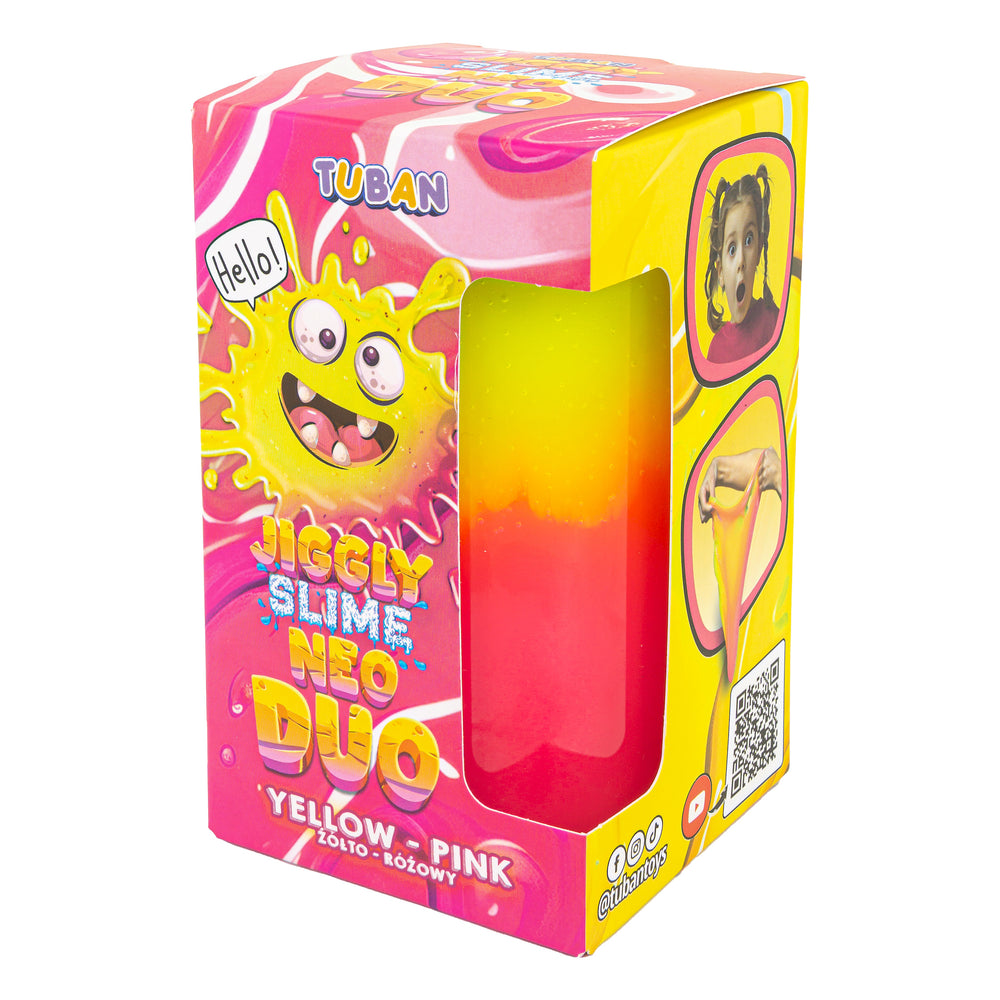 JIGGLY SLIME NEO DUO Set – gelb-rosa 430 g