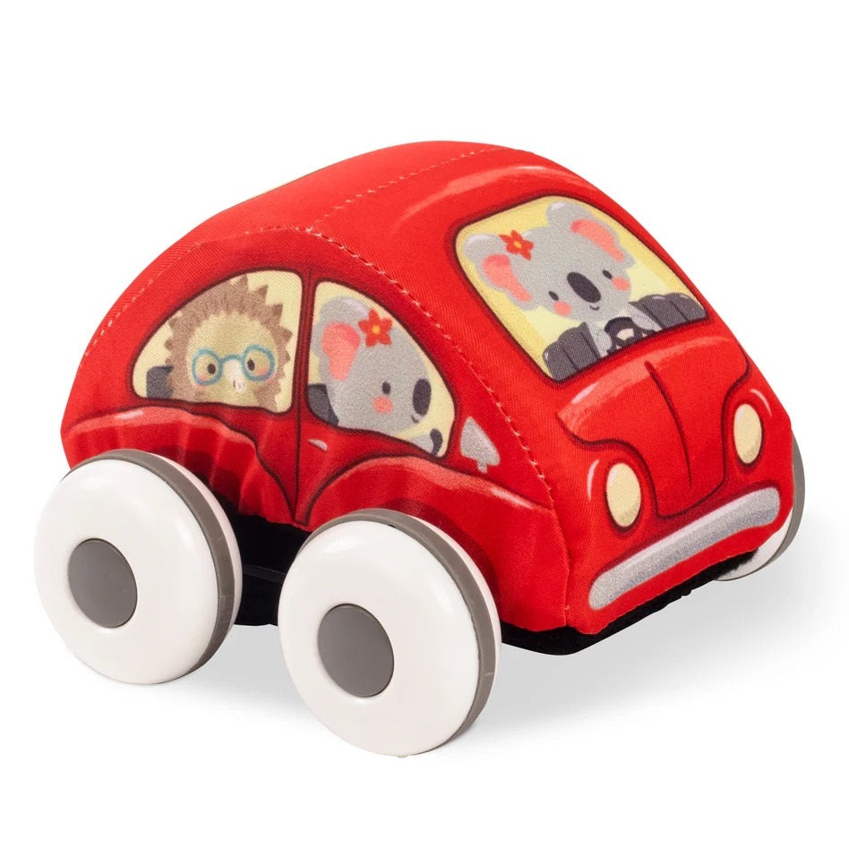 Fahrzeug mit Stoffbespannung - rot