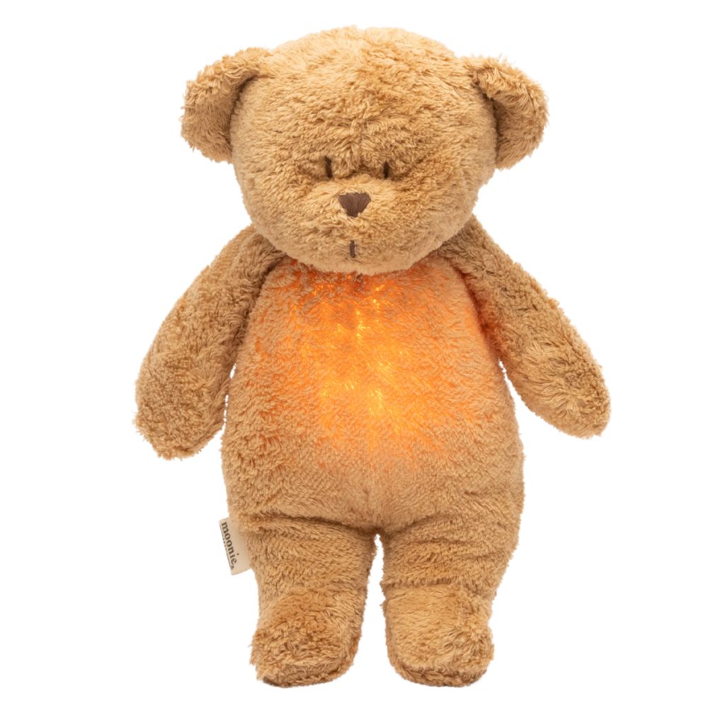 Brummender Teddybär mit Lampe Organic 2.0 – Cappuccino
