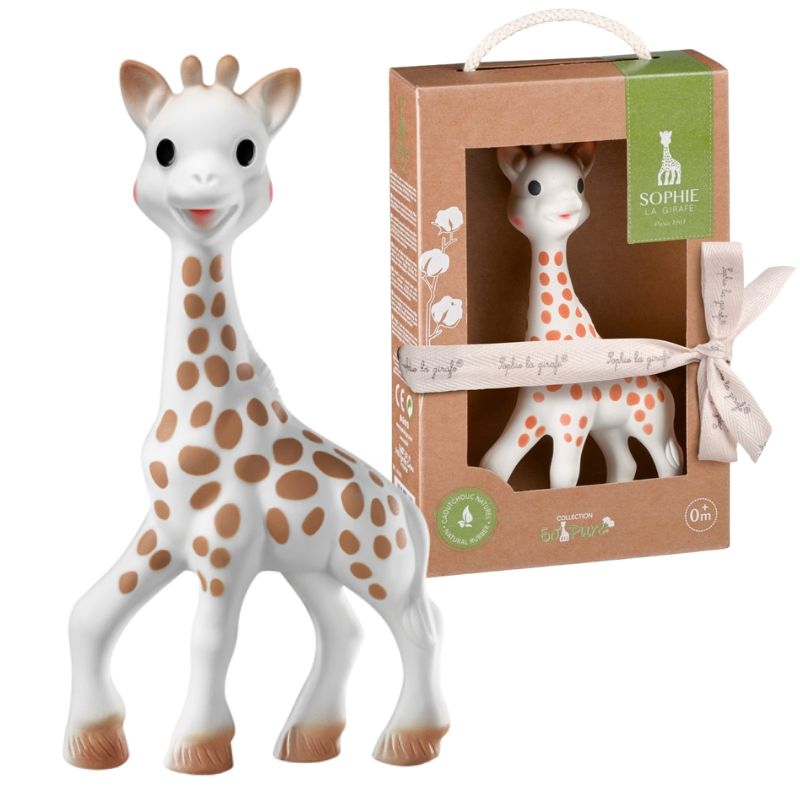 Beißring Sophie die Giraffe von So'Pure in einer Box