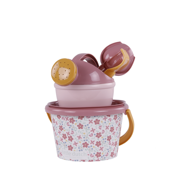 5-teiliges Strandset – Pink Flowers