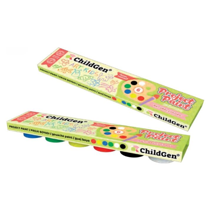 Natürliche Farben zum Malen, 6 Farben