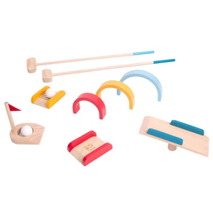 Holz-Golfset
