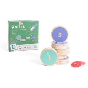 Holzgeschicklichkeitsspiel – Roll die Scheiben