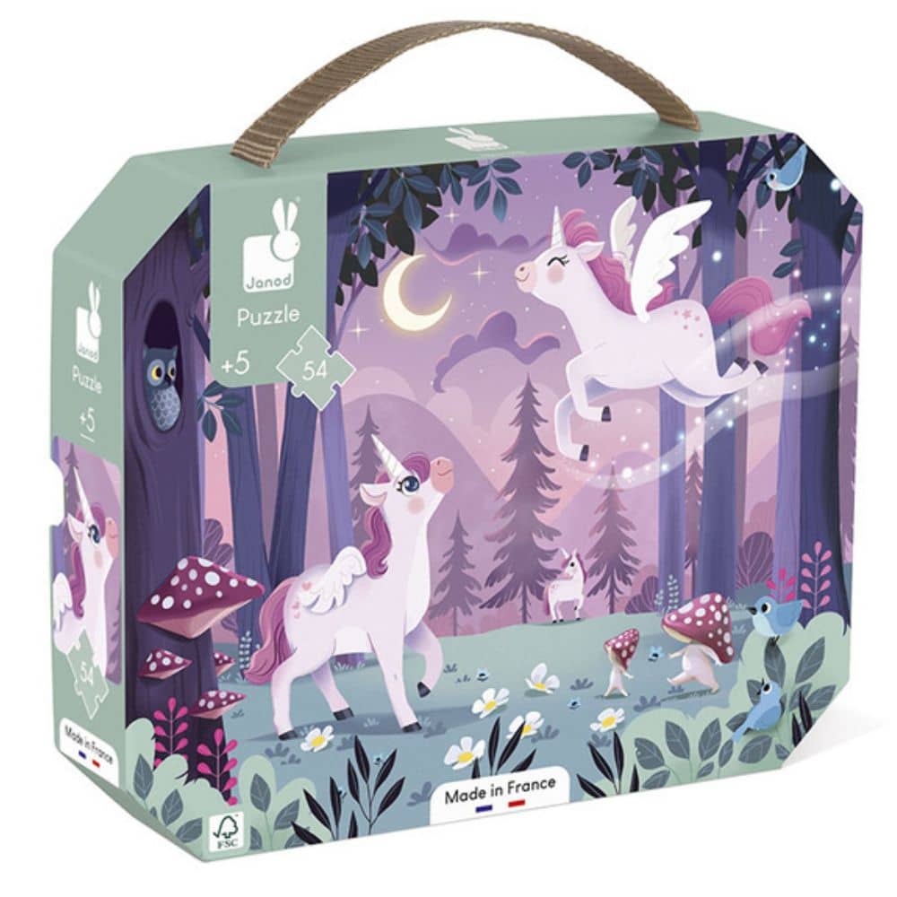 Puzzle im Koffer Made in France – Einhörner 54 Teile 5+